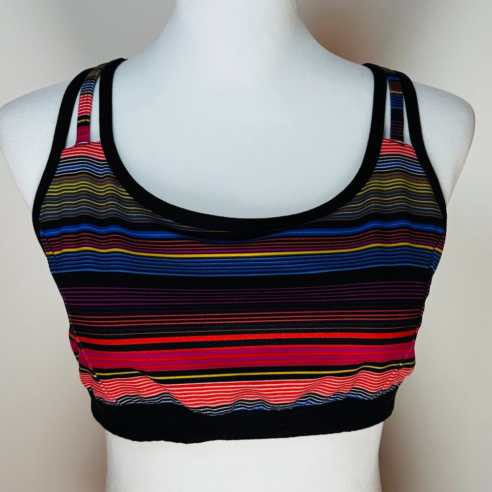 ATHLETA strappy sports bra size large